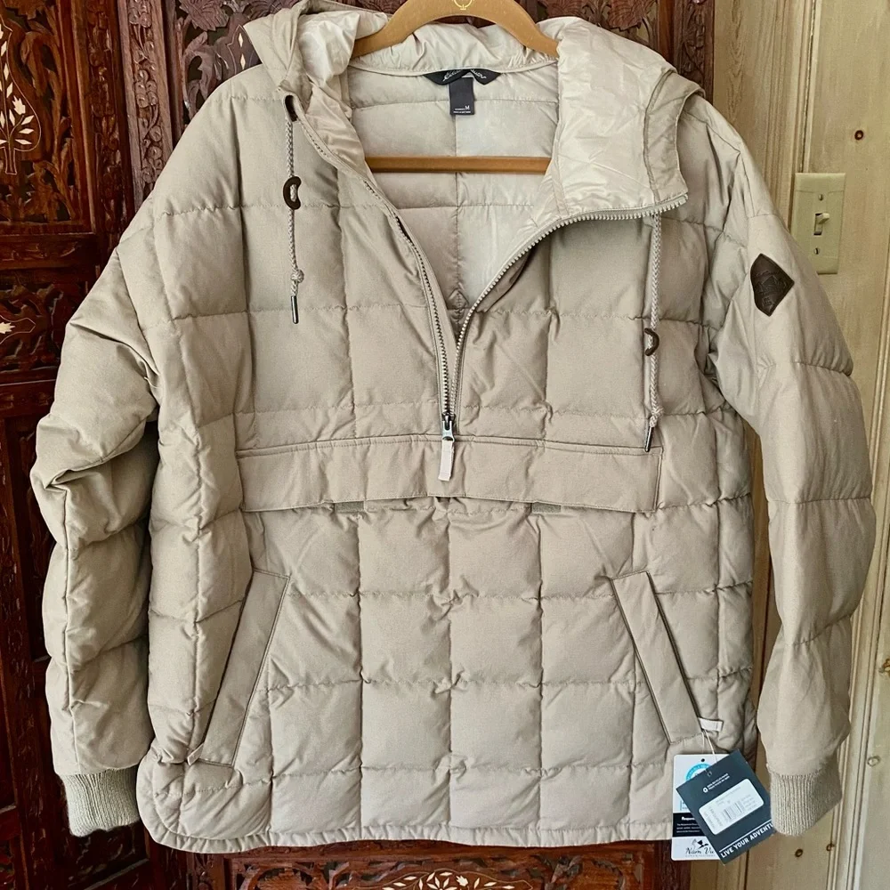EDDIE BAUER WOMEN’S SIZE MEDIUM EARLY WINTER ANORAK IN STONE - Picture 2 of 15